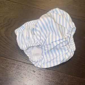 The Beaufort Bonnet Company Blue and White Striped Diaper Cover